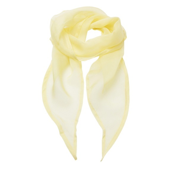 Chiffon Halstuch Damen Gelb Bunt ONE SIZE