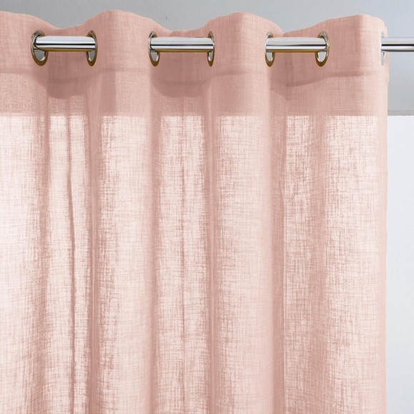Vorhang Nyong Mit Ösen Unisex Rosa 140x350CM