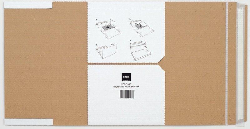 Elco Pac-it Easy 58 Versandverpackung A4, 2er-Pack, weiß