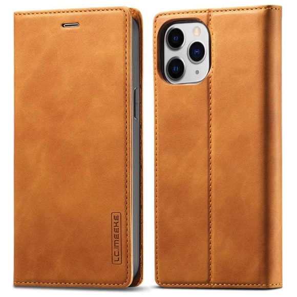 iPhone 13 Pro - Stand Flip Case Hülle braun