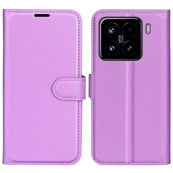 Cover-Discount - Xiaomi 15 Leder Etui Hülle, Violett