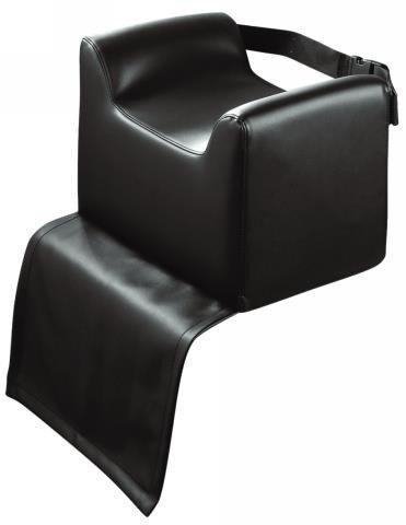 Kindersitzkissen Schwarz mit Gurt