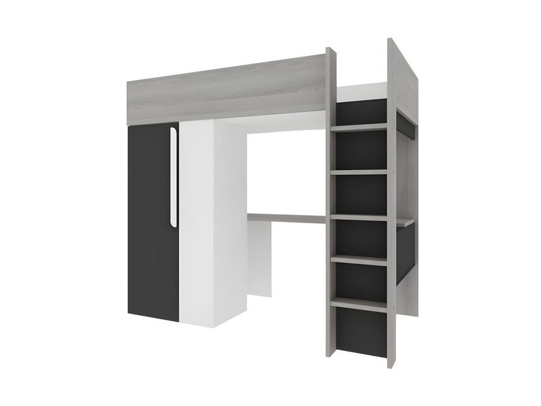 Hochbett mit Schreibtisch Kleiderschrank NICOLAS II Hochbett mit Schreibtisch Kleiderschrank NICOLAS II