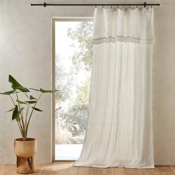Vorhang Plumaka Unisex Weiss 140x220cm
