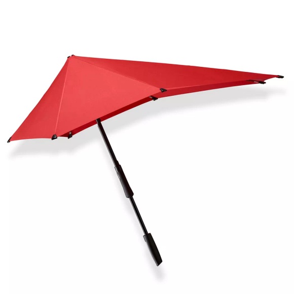 Senz - Stick Storm Regenschirm, groß, Passion Rot, One Size, Rot Bunt