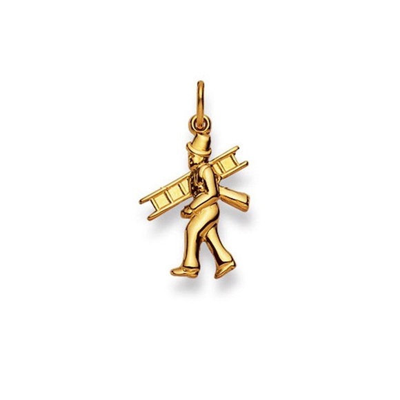Anhänger Kaminfeger Gelbgold 750, 22x12mm Damen Gelbgold ONE SIZE