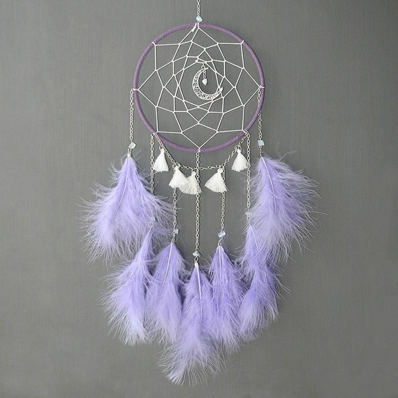 Traumfänger Dreamcatcher Mond Unisex Violett ONE SIZE