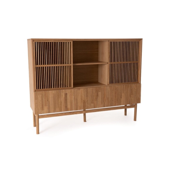 Geschirr-bücherschrank Bilbao Unisex Braun ONE SIZE