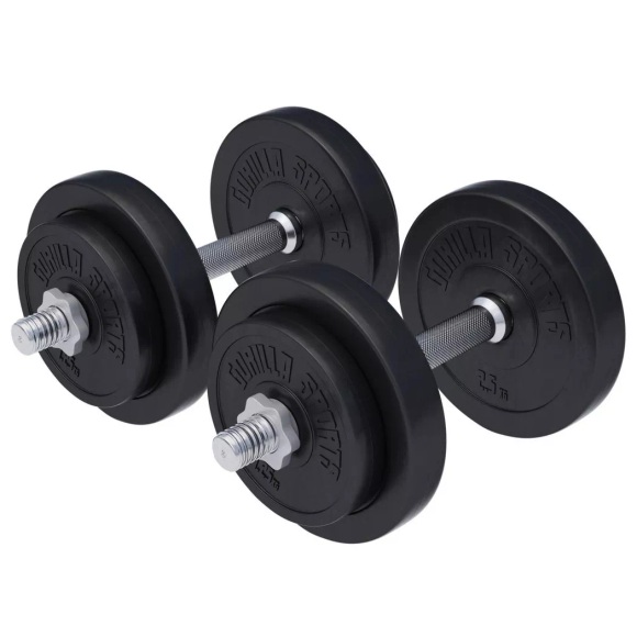 Hantelset Unisex Schwarz 20kg