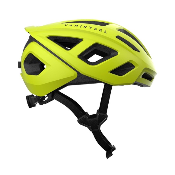 Fahrradhelm Rennrad Roadr 500 Neongelb Unisex Gelb Bunt M