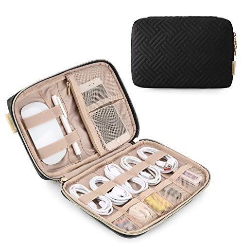 Elektronische Tasche, Elektronischer Reiseveranstalter Für Handy-ladekabel, Powerbank, Usb-sticks Unisex Schwarz 17