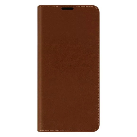 Avizar Tragetasche für Huawei P30 Pro - braun Leder Buch Geschäftsfall