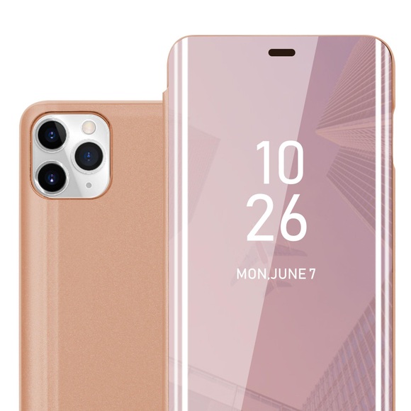 Hülle für Apple iPhone 11 PRO MAX Spiegel Standfunktion 360 Grad Schutz