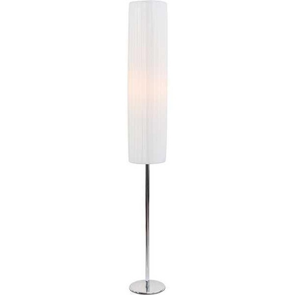 SalesFever - Stehlampe rund 110 cm - Weiss
