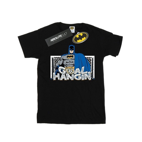 Batman Football Goal Hangin' Tshirt Herren Schwarz L