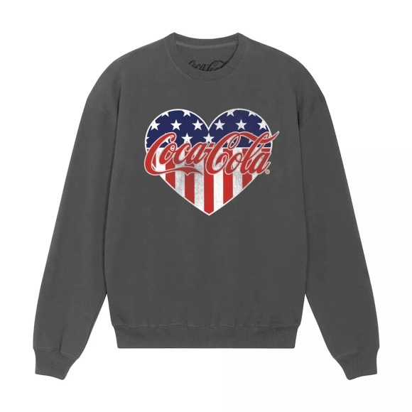 Coca-Cola - Americana Sweatshirt, für Damen, Charcoal Black, Größe XXL
