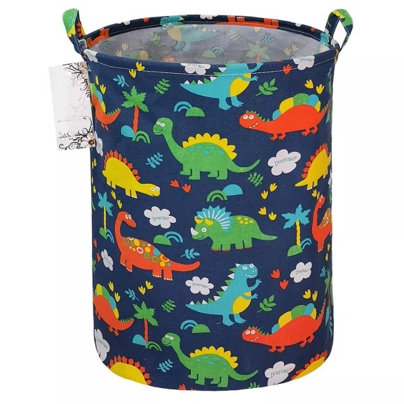 Alopini - Wäschekorb Kinderzimmer Korb Leinwand faltbar mit wasserdichter Beschichtung große Aufbewahrungskörbe für Kinder, One Size, Blau