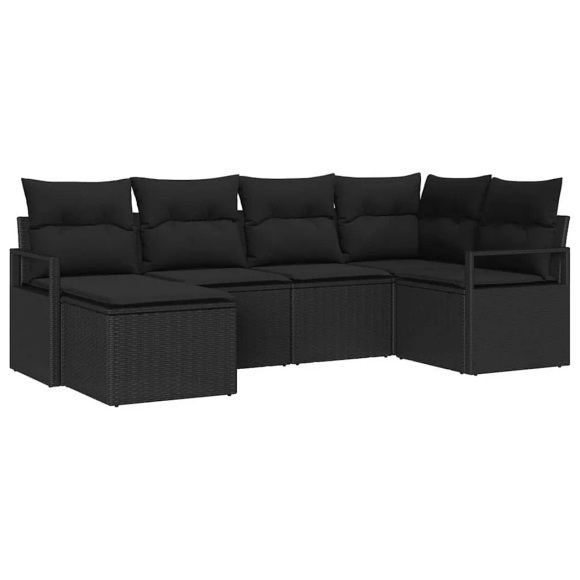VidaXL - Outdoor-sofa poly-rattan, One Size, Schwarz