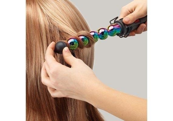 GAMMAPIÙ Iron Bubble Ø 33 Profi Lockenstab nylon rainbow