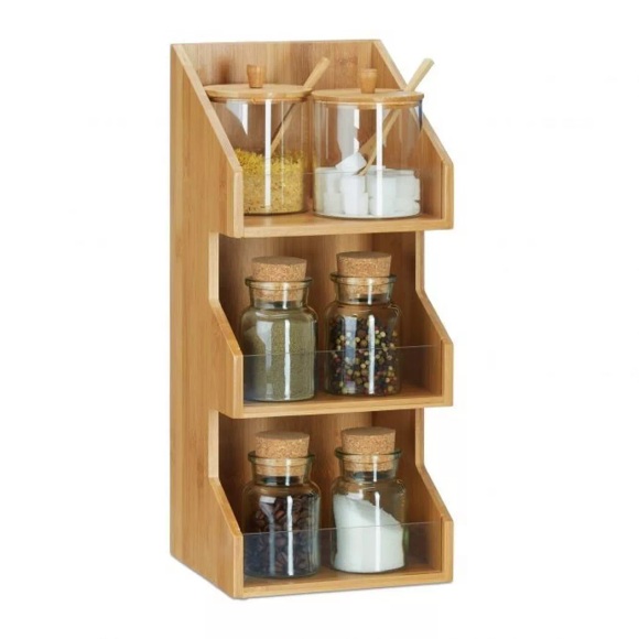 B2X - Organizer aus Bambus mit 3 Ebenen, One Size