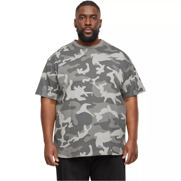 URBAN CLASSICS - einfaches oversize-t-shirt in camouflage-optik, XL