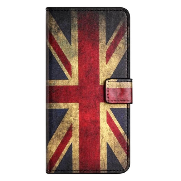 iPhone 15 Plus - Leder Etui Hülle Union Jack