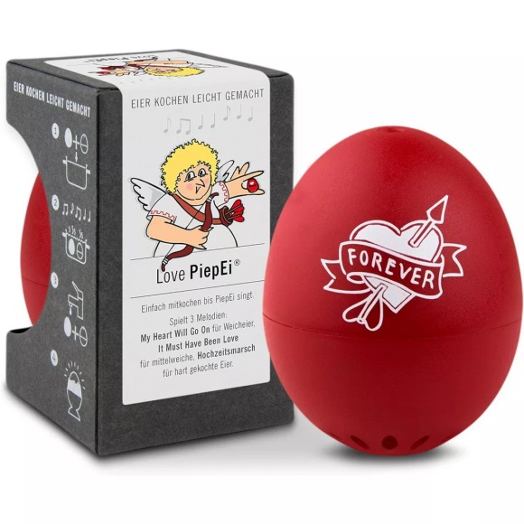 Singende Eieruhr Love Unisex Rot ONE SIZE