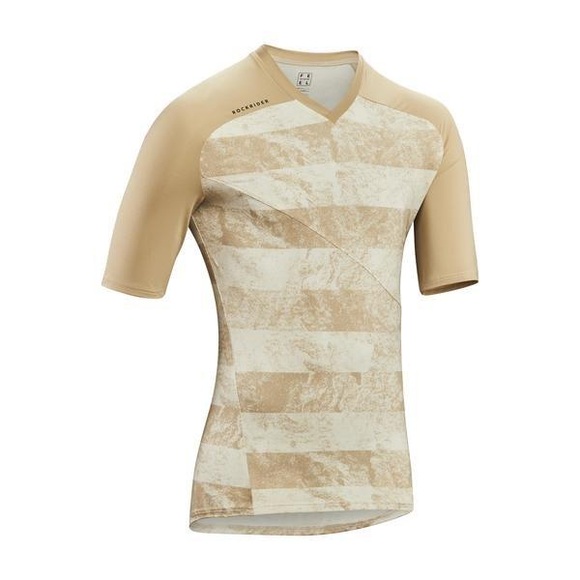 Radtrikot Kurzarm Mtb Feel All Mountain Beige Herren Beige 40/M