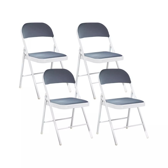 Beliani - Set mit 4 Stühlen aus Netz Modern SPARKS, One Size, Spacegrau