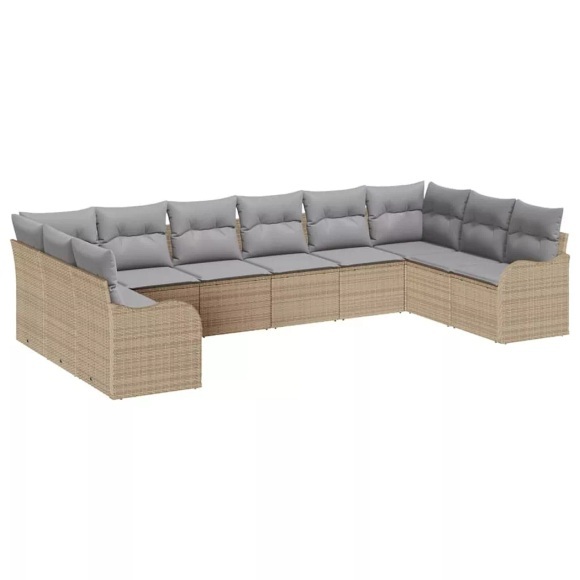 VidaXL - Modulares sofa poly-rattan, One Size, Beige