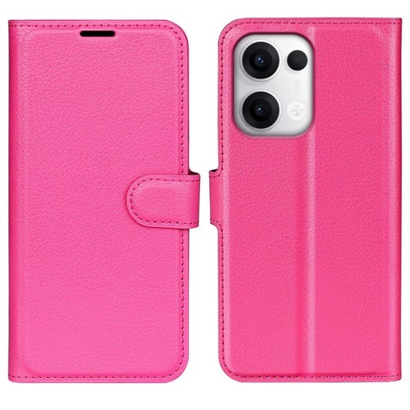 Cover-Discount - OPPO Reno13 Leder Etui Hülle, Pink
