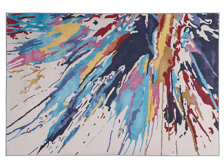Beliani Teppich bunt 140 x 200 cm Kurzflor KARABUK