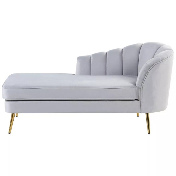 Chaiselongue aus Samtstoff Klassisch ALLIER Chaiselongue aus Samtstoff Klassisch ALLIER