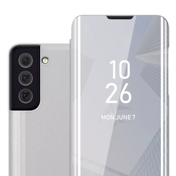 Hülle für Samsung Galaxy S22 Spiegel Standfunktion 360 Grad Schutz