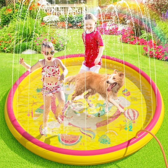Activity-board - Wasserspielzeug Baby Pool Pad Sprinkler Wasser Spielmatte mit rutschfestem Spritzwasser Spielmatte, Garten im Freien Sommer Sprinkler, One Size, Multicolor