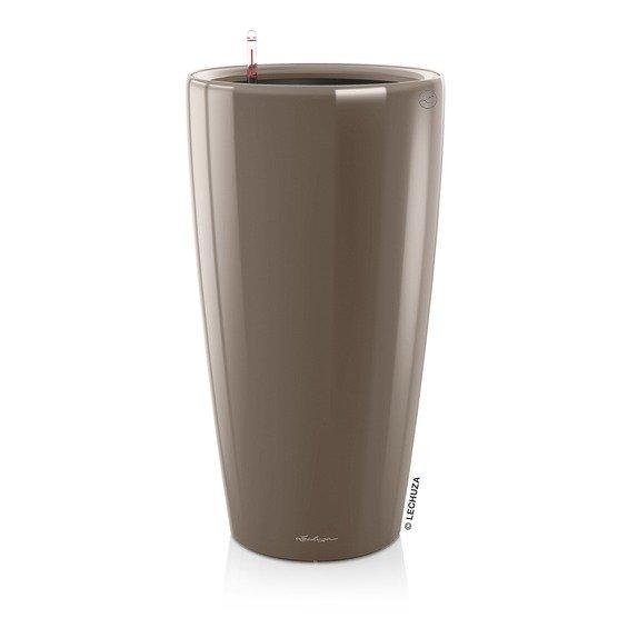 Lechuza - Blumenkasten mit Integriertem Bewässerungssystem Rondo Premium 40 - Taupe