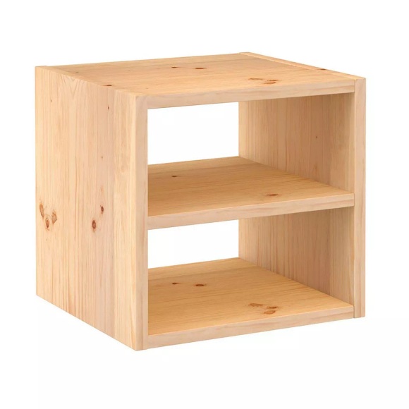 Bücherwürfel aus Kiefer Massivholz - 1/2 DINAMIC