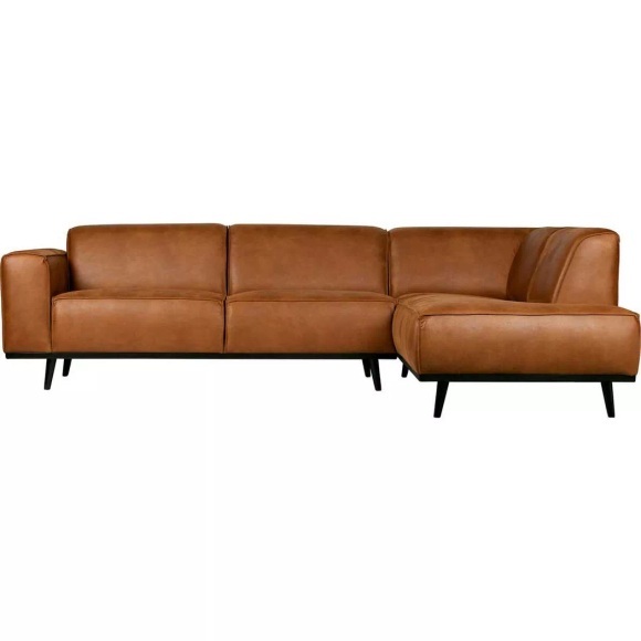 Ecksofa Statement Rechts Eco Leder Cognac