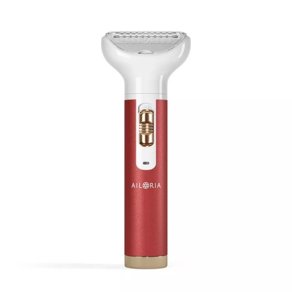 Ailoria - EVAPORE Körperrasierer mit verschiedenen Aufsätzen (USB) - Dunkelrot und Roségold