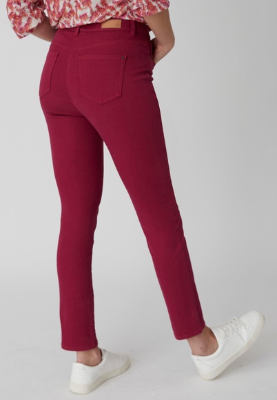 78-slim-jeans, Perfect Fit By . Damen Rot 50