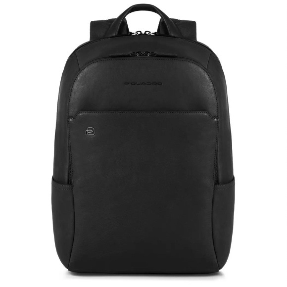 Piquadro Black Square Laptop-Rucksack in Schwarz