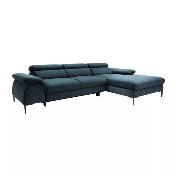 Ecksofa mit Schlaffunktion - Ecke rechts - Samt - Dunkel - SEPINA von Ecksofa mit Schlaffunktion - Ecke rechts - Samt - Dunkel - SEPINA von PASCAL MORABITO