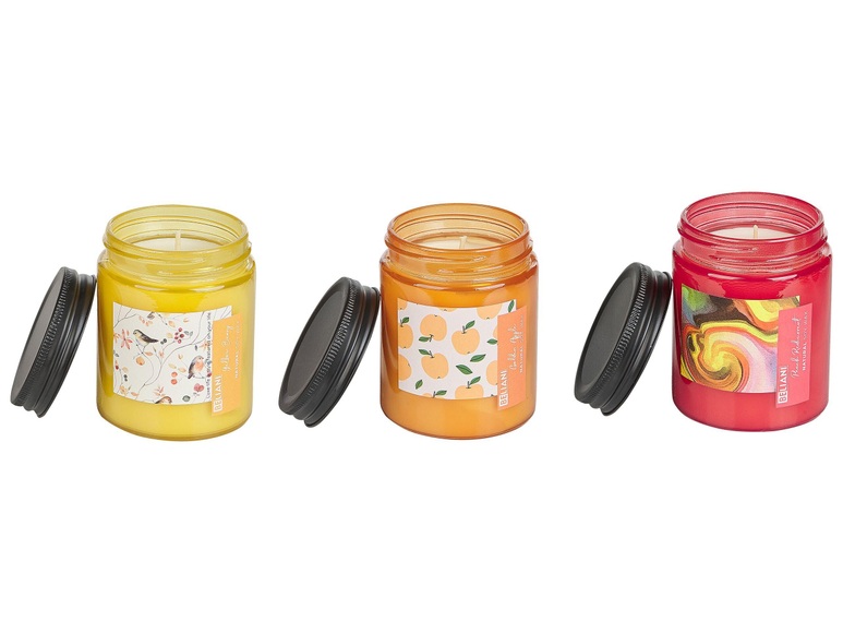 Duftkerze im 3er Set aus Sojawachs Modern FRUITY BLOOM Duftkerze im 3er Set aus Sojawachs Modern FRUITY BLOOM