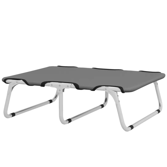 Northio - Erhöhtes Hundebett, Outdoor Haustierbett, Hundeliege für kleine Hunde bis 10 kg, Oxford, Grau 71 x 58 20 cm, 70 CM
