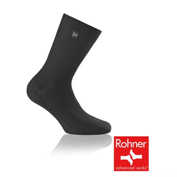Rohner - SuperR Socke OrganicCotton, 45-46, Schwarz