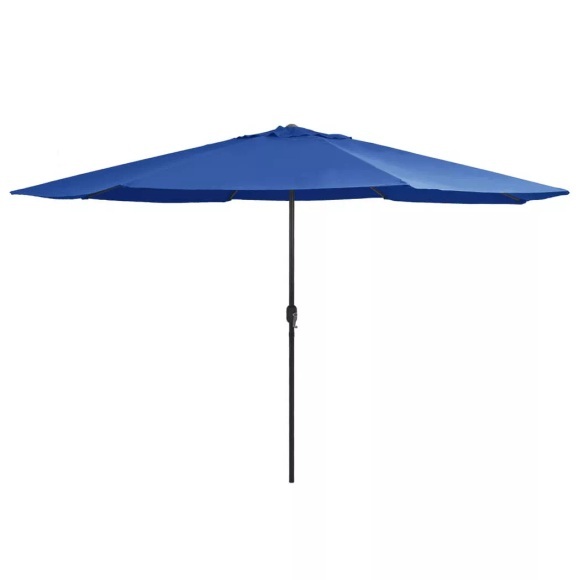 Sonnenschirm mit Metall-Mast 400 cm Azurblau
