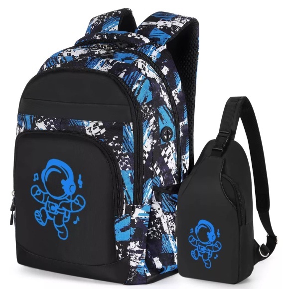 Only-bags.store - Rucksäcke Daypack Schulranzen, Grundschule Mittelschule Tasche Schulranzen Set Federmäppchen, Kinderrucksack Laptop, One Size, Multicolor