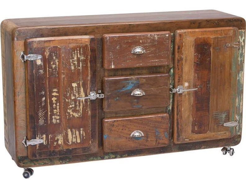 Sideboard Fridge Colored Vintage bunt 150x90
