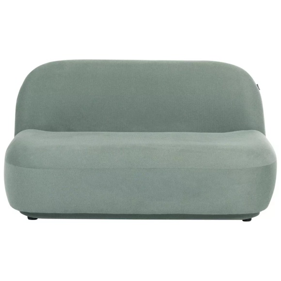 Beliani - 2 Sitzer Sofa aus Stoff Minimalistisch LOVBERG, One Size, Grün Bedruckt