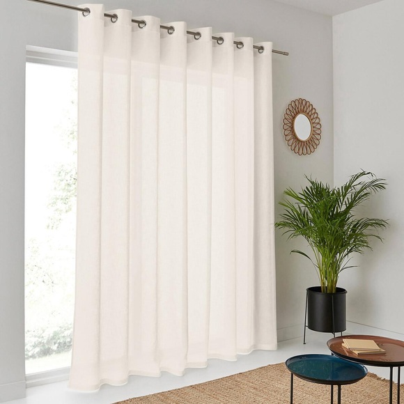 Vorhang Nyong Mit Ösen Unisex Beige 280x245cm